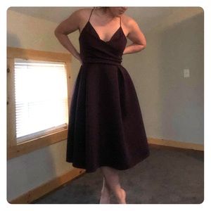 Plum Scuba Dress